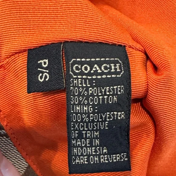 Authentic Coach Tan and Brown Signature Bucket Hat - Picture 8 of 8